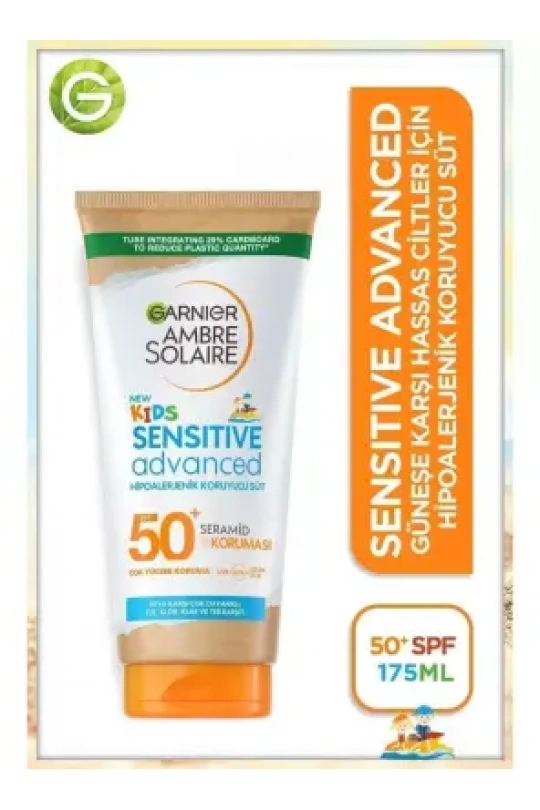Garnier Ambre Solaire Çocuklar İçin Hipoalerjenik Koruyucu Süt SPF50+ 175 ml