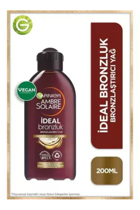 Garnier Ambre Solaire İdeal Bronzluk Bronzlaştırıcı Yağ 200 ml