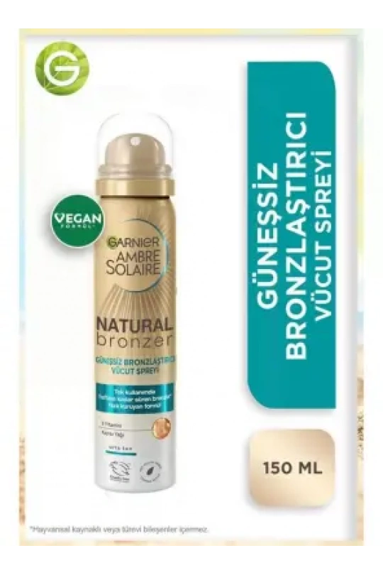 Garnier Ambre Solaire Natural Bronzer Selt Tan Mist Body - Güneşsiz Bronzlaştırıcı Sprey - 150ml