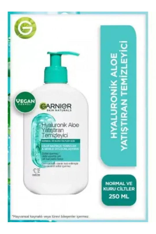 Garnier Hyaluronik Aloe Yatıştıran Temizleyici - Normal & Kuru Ciltler - 250 ml