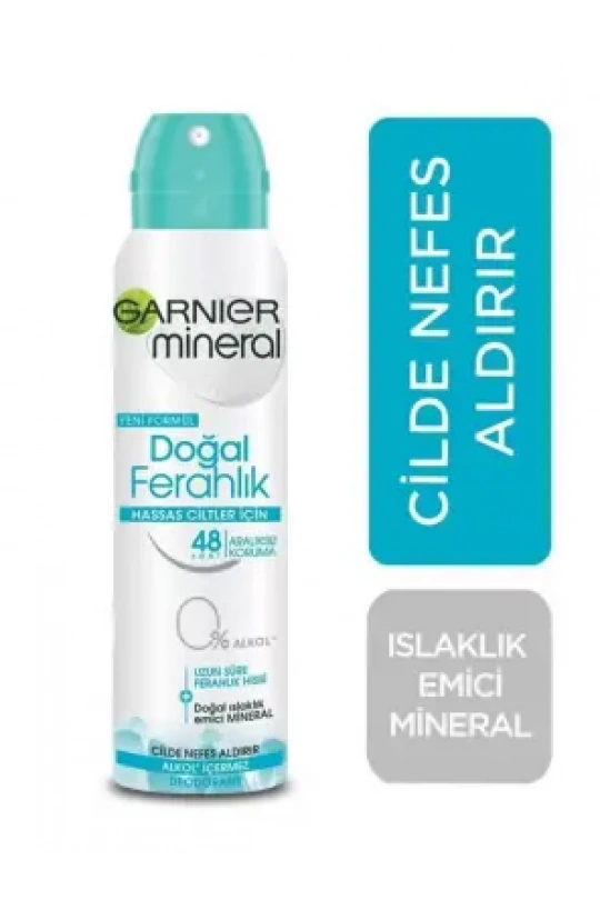 Garnier Mineral Doğal Ferahlık Spray Deodorant 150 ml