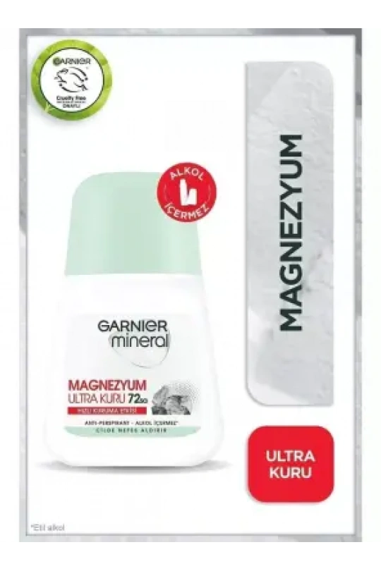 Garnier Mineral Magnezyum Ultra Kuru Roll-on 50 ml