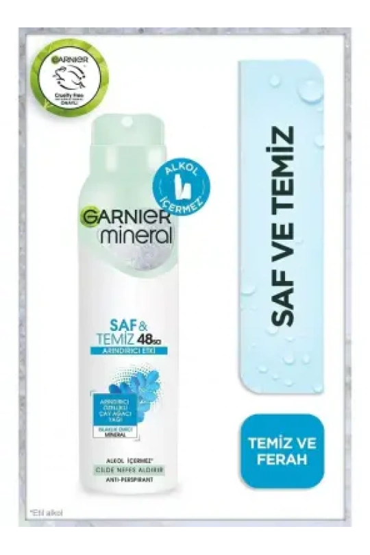 Garnier Mineral Saf&Temiz Sprey Deodorant 150 ml