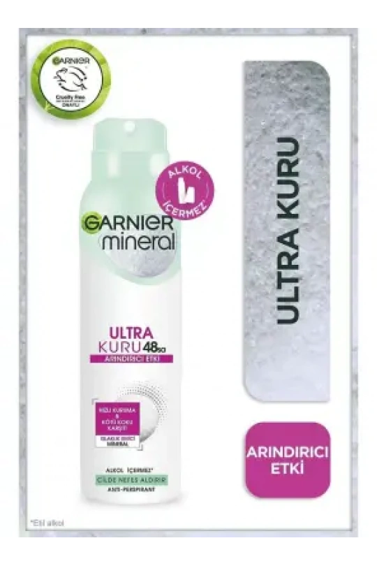 Garnier Mineral Ultra Kuru Sprey Deodorant 150 ml