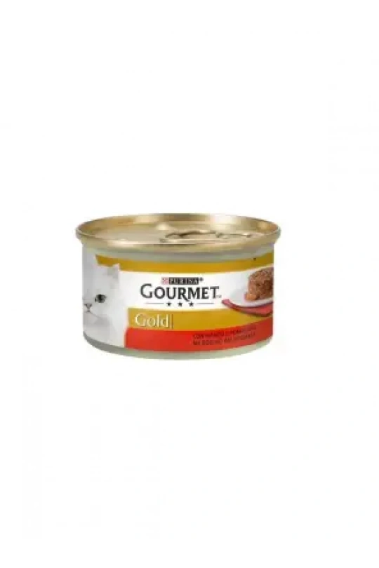 Gourmet Gold Kıyılmış Sığır Etli Ve Domatesli Yetişkin Kedi Konservesi 85 Gr