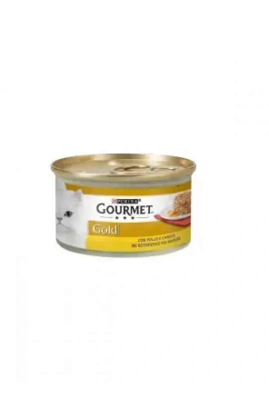 Gourmet Gold Kıyılmış Tavuklu Ve Havuçlu Yetişkin Kedi Konservesi 85 Gr