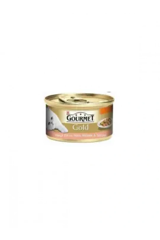 Gourmet Gold Parça Etli Alabalık Ve Sebzeli Kedi Konservesi 85 Gr
