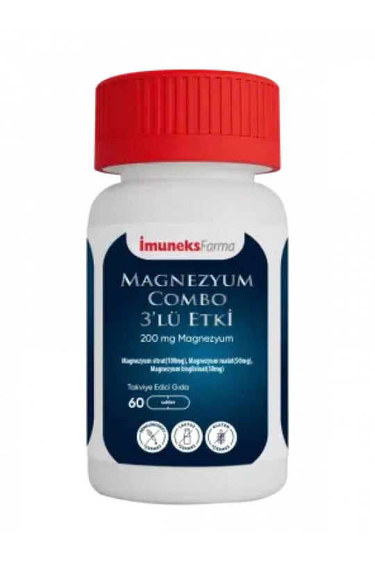 İmuneks Magnezyum Combo 3lü Etki 60 Tablet