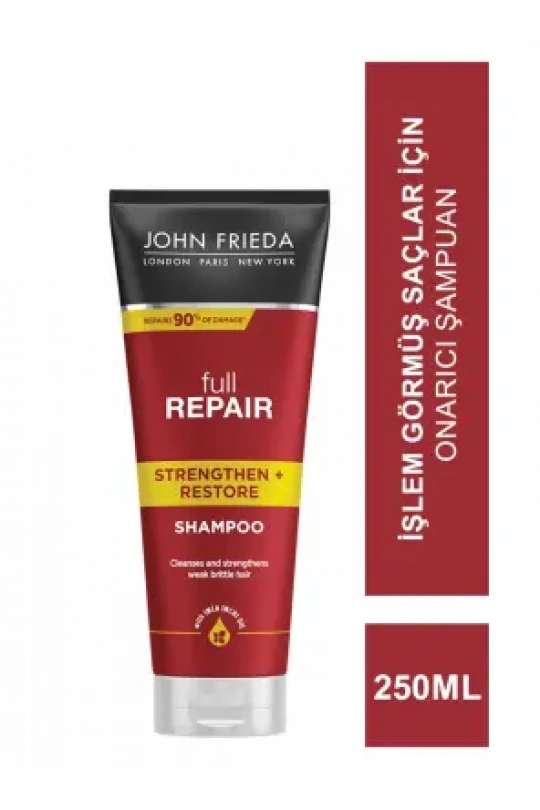 John Frieda Full Repair Shampoo 250 ml İşlem Görmüş Saçlar İçin Onarıcı Şampuan