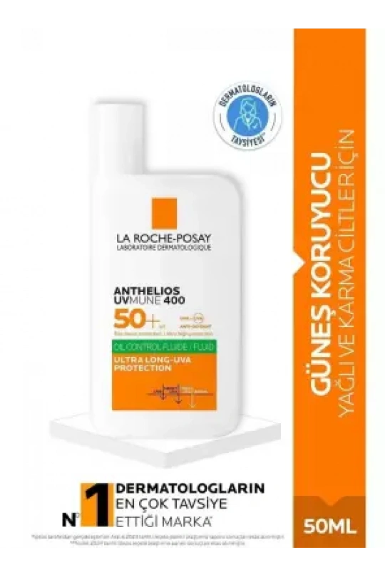 La Roche Posay Anthelios Uvmune 400 Spf50+ Oil Control Fluid Yüz Güneş Kremi 50 ml