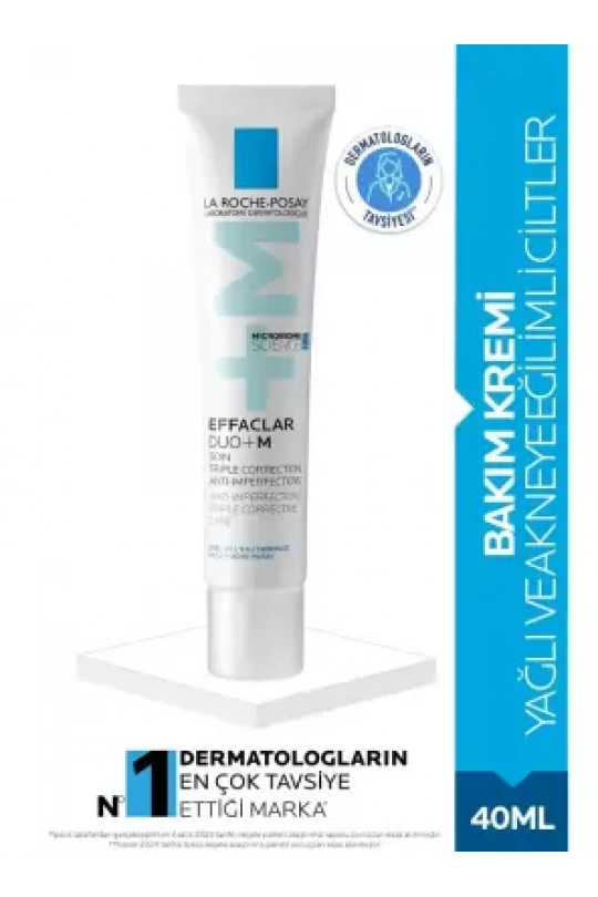 La Roche Posay Effaclar Duo +M Bakım Kremi Cilt Kusuru Görünümü Karşıtı Akneye Eğilim Gösteren Ciltler 40ml