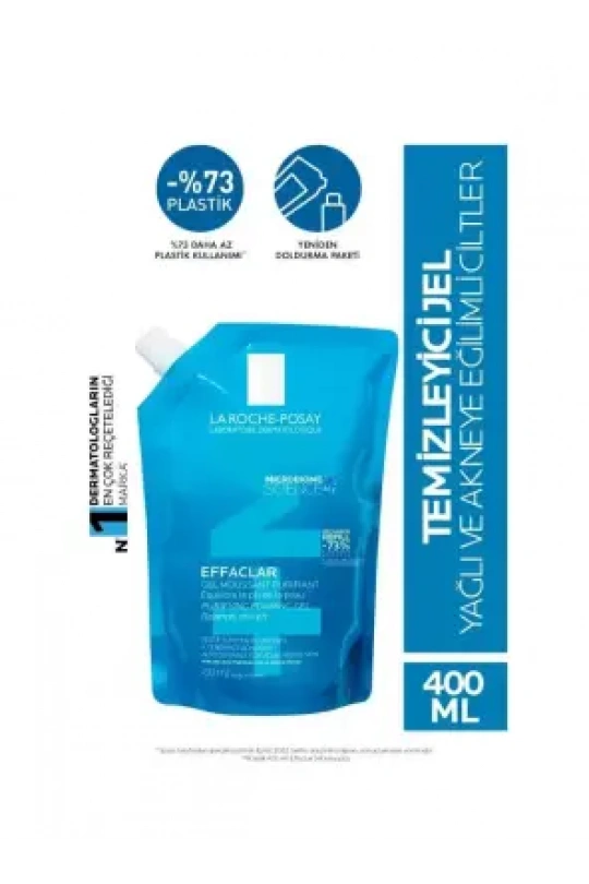 La Roche Posay Effaclar M+ Yağlı Ciltler için Temizleme Jeli 400ml - Refill
