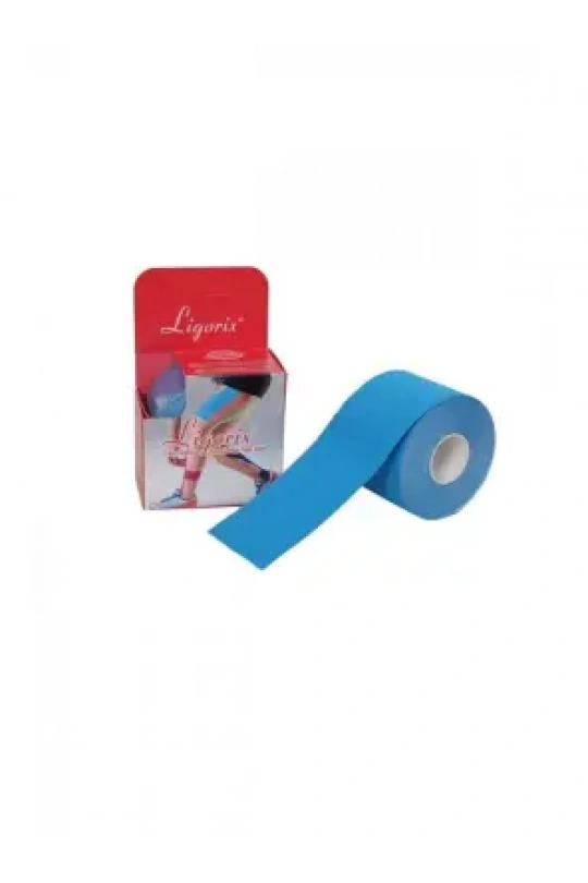 Ligorix Kinesio Tape Ağrı Bandı 5cm x 5m - Mavi -
