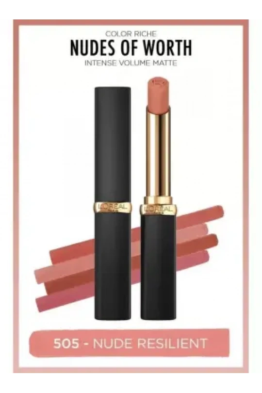 Loreal Paris Color Riche Intense Volume Matte Ruj - 505 Nude Resilient