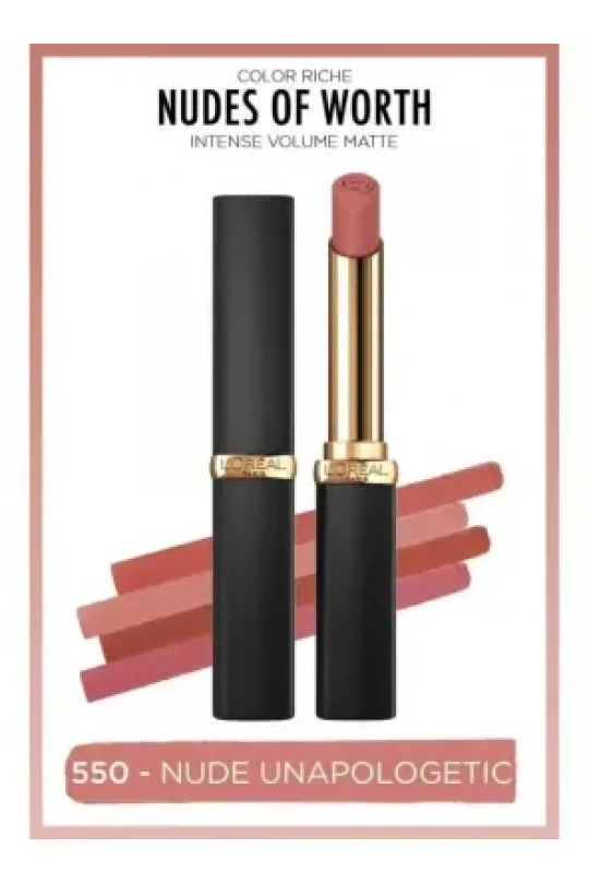 Loreal Paris Color Riche Intense Volume Matte Ruj - 550 Nude Unapologetic