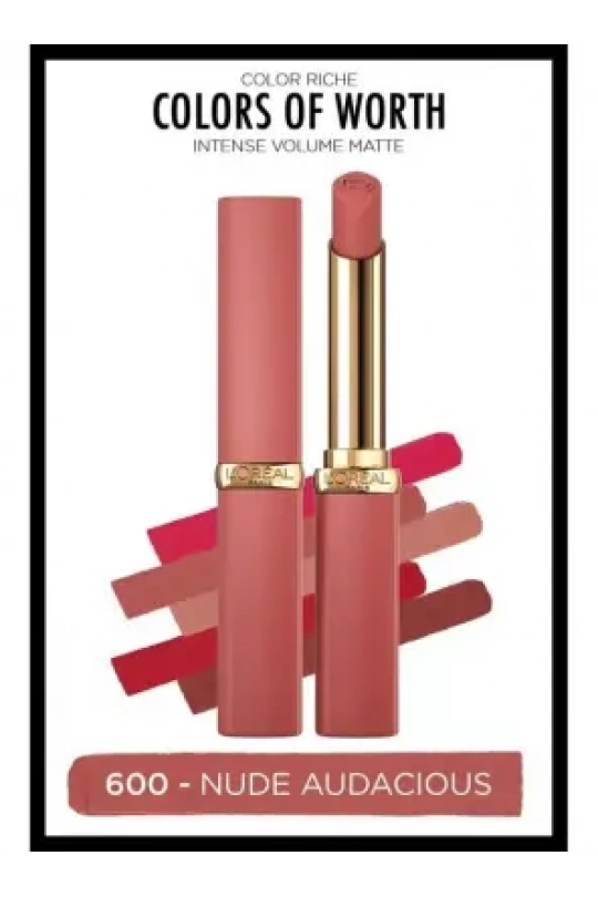 Loreal Paris Color Riche Intense Volume Matte Ruj - 600 Nude Audacious