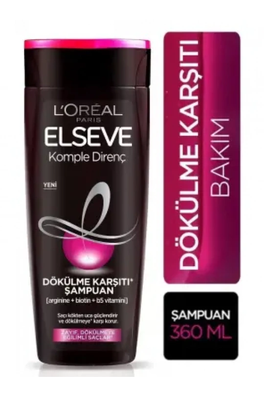 Loreal Paris Elseve Komple Direnç Dökülme Karşıtı Şampuan 360 ml