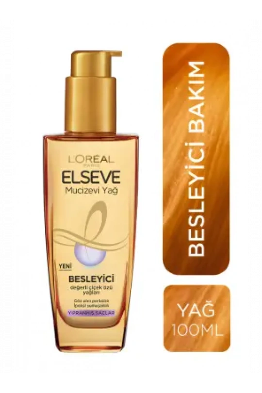 Loreal Paris Elseve Mucizevi Besleyici Bakım Yağı 100 ml - Yıpranmış Saçlar İçin