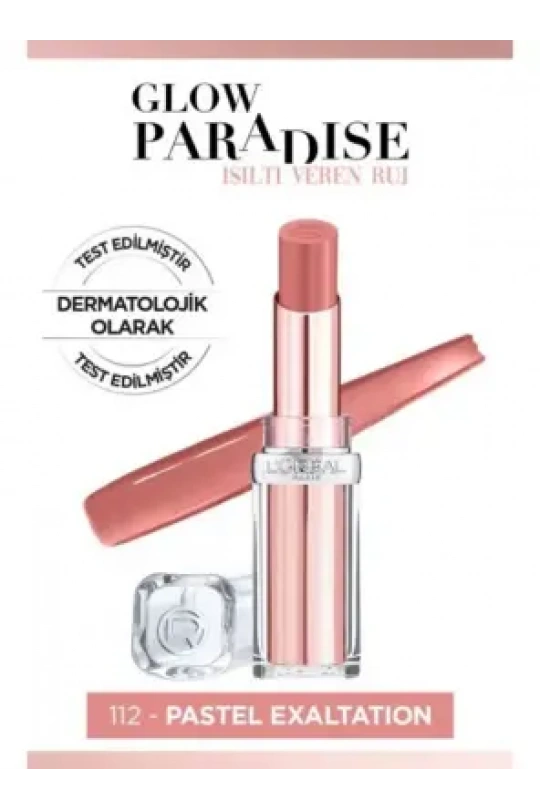 Loreal Paris Glow Paradise Balm-in-Lipstick - Işıltı Veren Ruj 112 Pastel Exaltation
