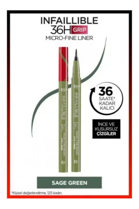 Loreal Paris Infaillible 36H Grip Micro Fine Eyeliner 05 SAGE GREEN -Yeşil-