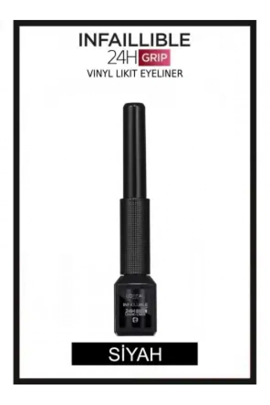 Loreal Paris Infaillible Grip 24H Vinyl Likit Eyeliner - Siyah