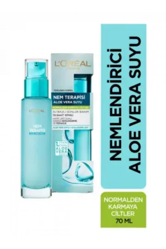 Loreal Paris Nem Terapisi Aloe Vera Suyu - Normalden Karmaya Ciltler - 70 ml