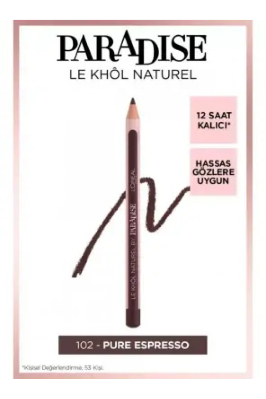 Loreal Paris Paradise Le Khol Göz Kalemi 102 Pure Espresso