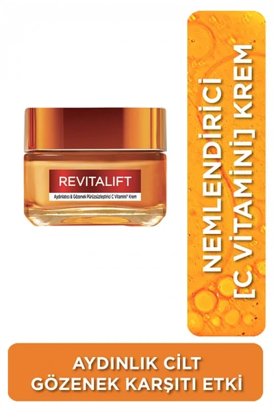 Loreal Paris Revitalift Aydınlatıcı & Gözenek Pürüzsüzleştirici C Vitamini Krem 50 ml