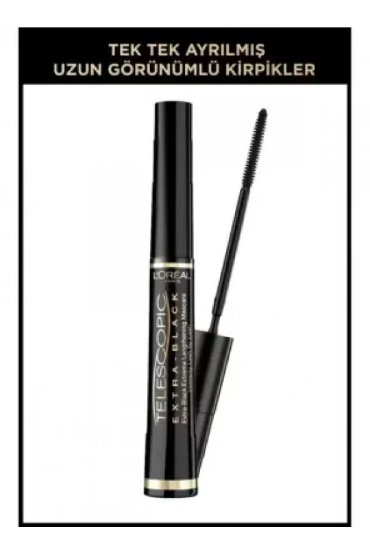 Loreal Paris Telescopic Carbon Black Maskara - Siyah 8 ml