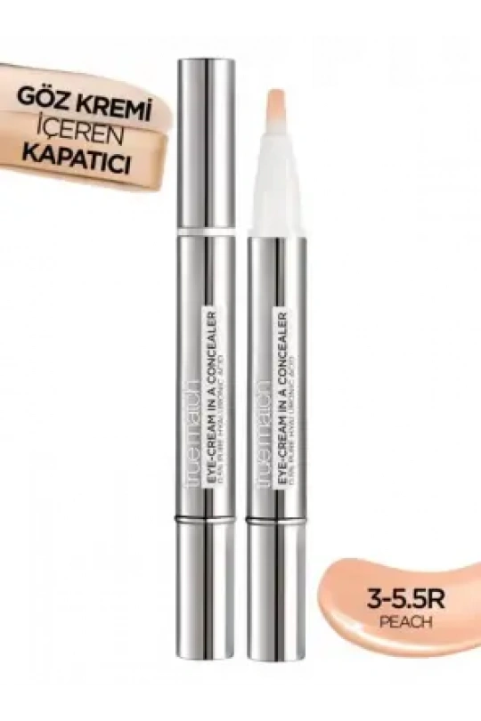 Loreal Paris True Match Göz Kremi İçeren Kapatıcı -2si 1 Arada- 3-5,5R