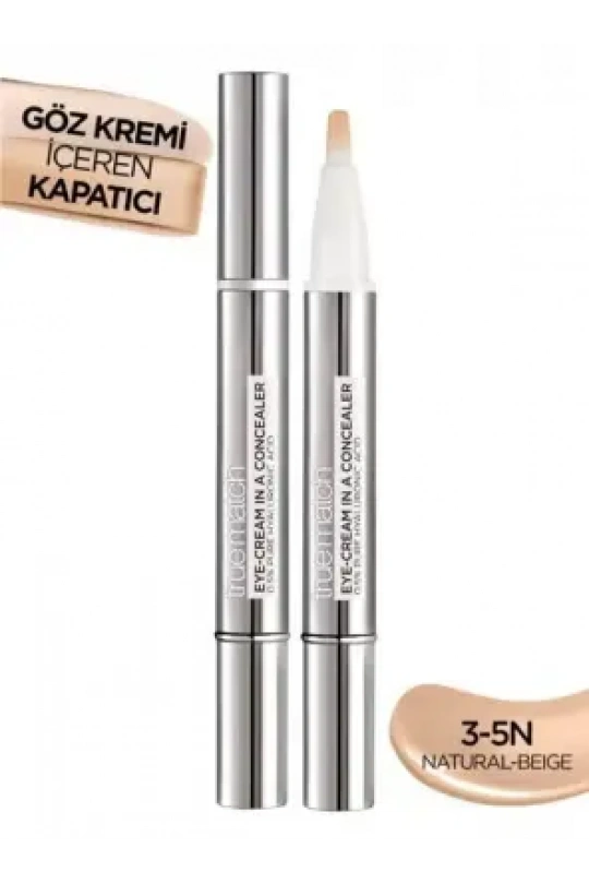 Loreal Paris True Match Göz Kremi İçeren Kapatıcı -2si 1 Arada- 3-5N