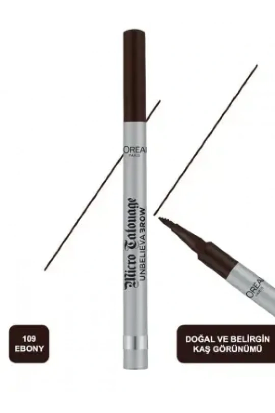 Loreal Paris Unbelieva Brow Micro Tatouage Kaş Kalemi 109 Ebony