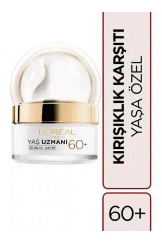 Loreal Paris Yaş Uzmanı 60+ Besleyici Gündüz Bakım Kremi SPf20 50 ml