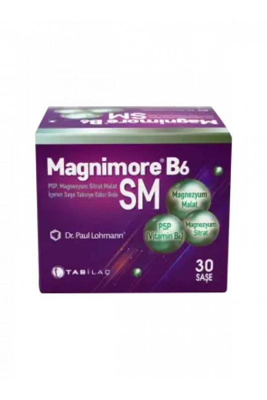 Magnimore B6 SM Takviye Edici Gıda 30 Şase