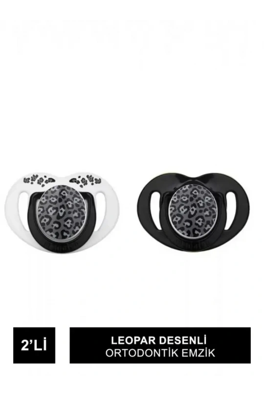 Mamajoo Sterilizasyon & Saklama Kutulu Leopar Desenli İkili Ortodontik