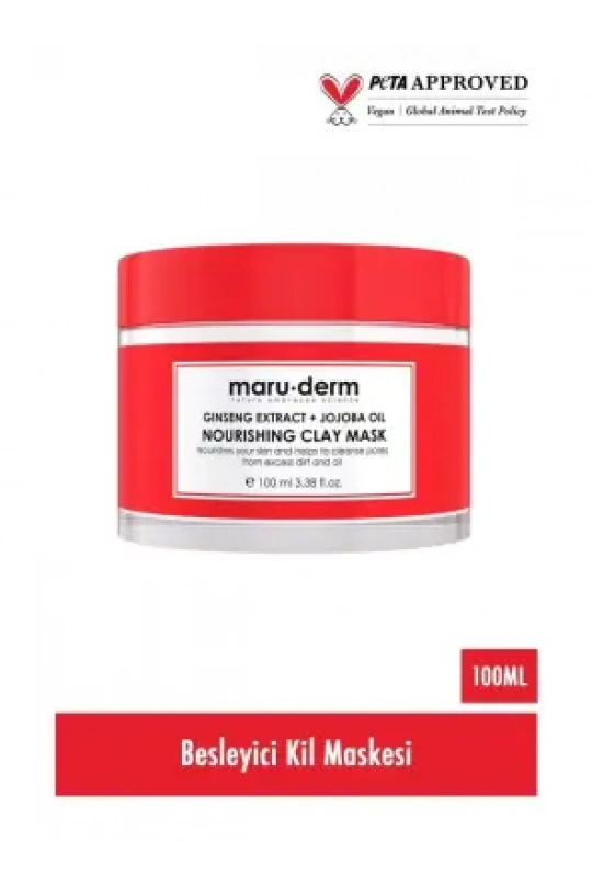 Maruderm Ginseng Özü + Jojoba Yağı Besleyici Kil Maskesi 100 ML