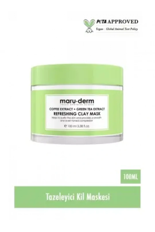 Maruderm Kahve Özü + Yeşil Çay Özü Tazeleyici Kil Maskesi 100 ML