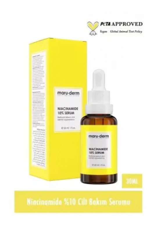Maruderm Niacinamide %10 + Hyalüronik Asit + Panthenol Cilt Bakım Serumu 30 Ml