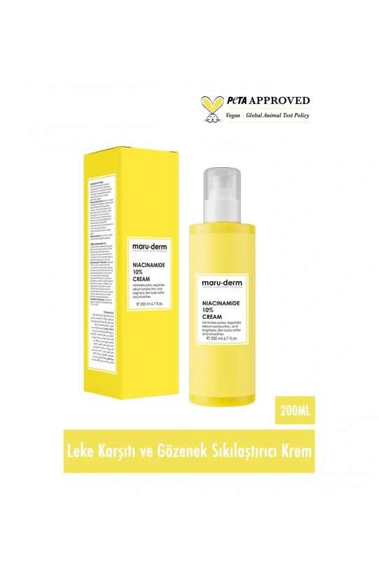 Maruderm Niacinamide %10 Leke Karşıtı Ve Gözenek Sıkılaştırıcı Krem 200 ml