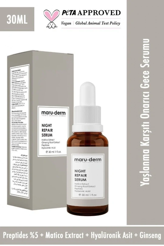 Maruderm Night Repair Gece Onarıcı Cilt Bakım Serumu 30 Ml