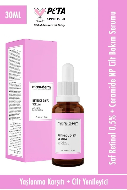 Maruderm Retinol 0.5% Cilt Yenileyici Bakım Serumu 30 Ml