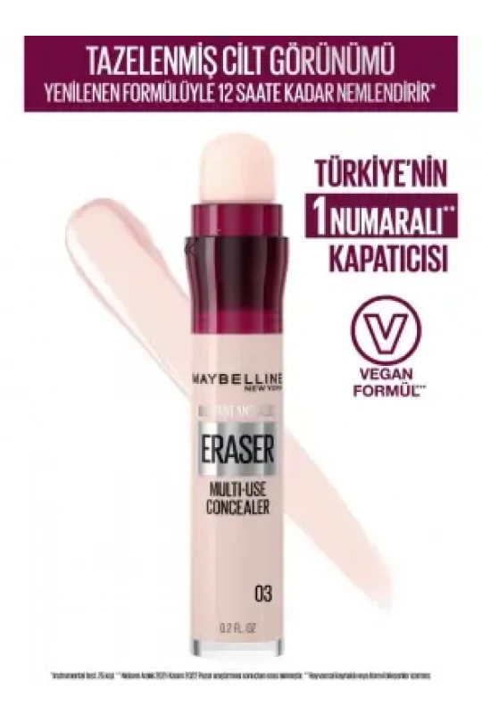 Maybelline New York Instant Anti Age Eraser Kapatıcı - 03 Fair 6,8ml