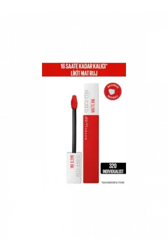Maybelline New York Super Stay Matte Ink Likit Mat Ruj - 320 Individualist
