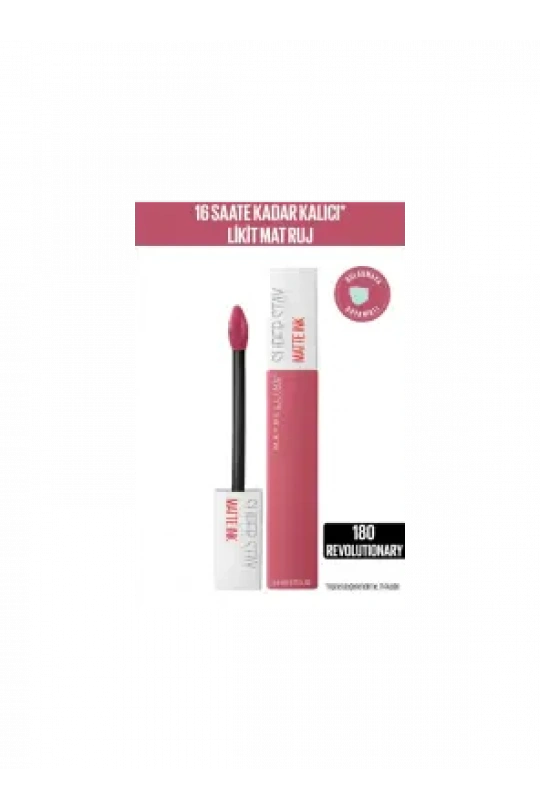 Maybelline New York Super Stay Matte Ink Likit Mat Ruj -Pinks NU 180 REVOLU