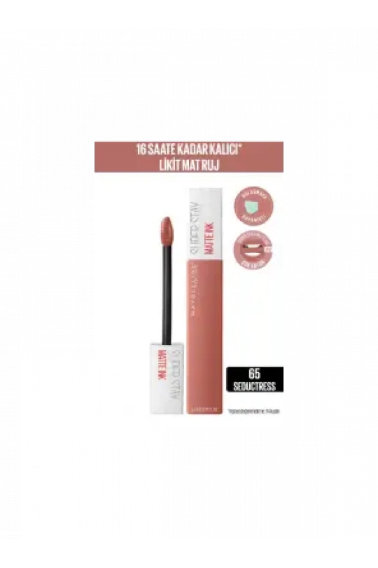Maybelline New York Super Stay Matte Ink Mat Likit Ruj 65 Seductress