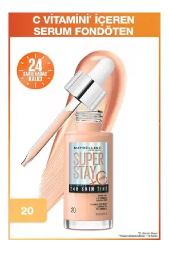 Maybelline New York Super Stay Skin Tint Fondöten - 20 30ml