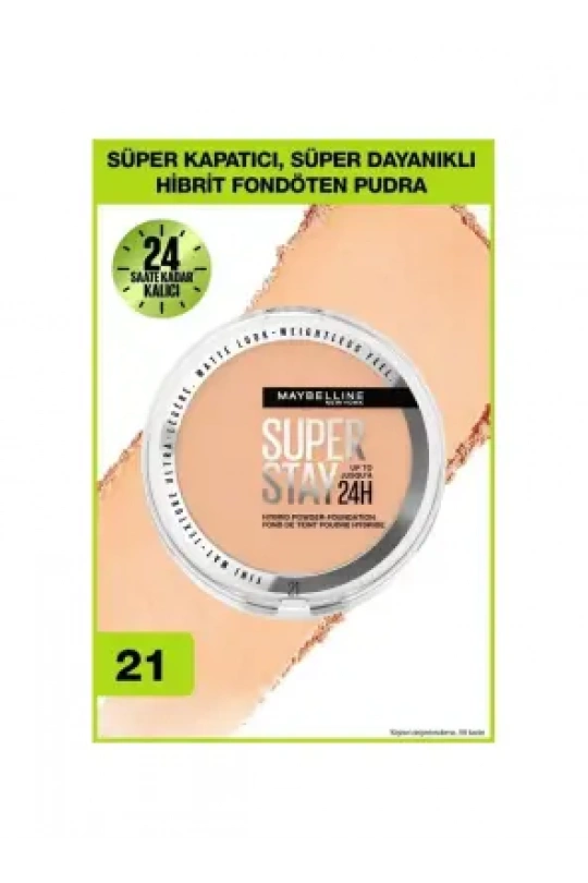 Maybelline New York Superstay Hibrit Pudra-Fondöten - 21 9gr