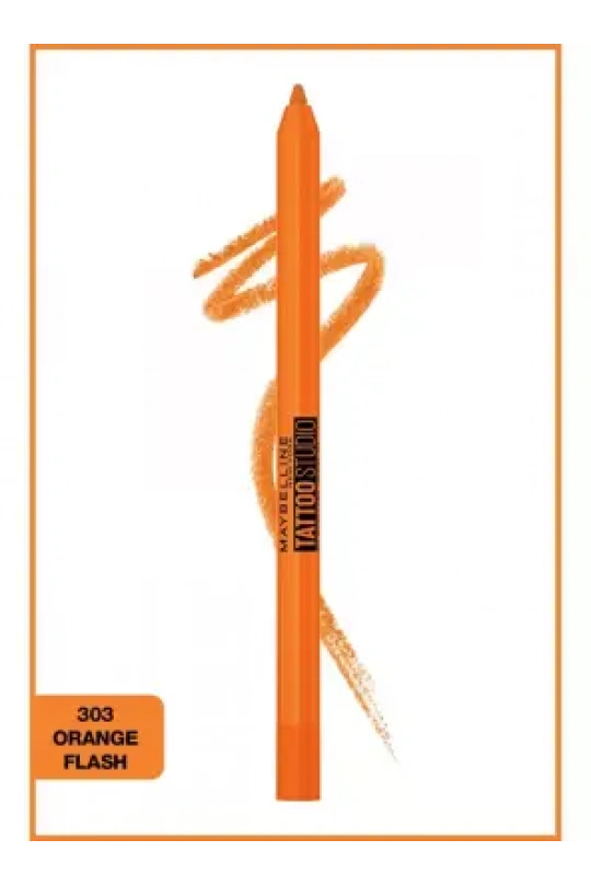 Maybelline New York Tattoo Liner Jel Göz Kalemi - Orange Flash - 303