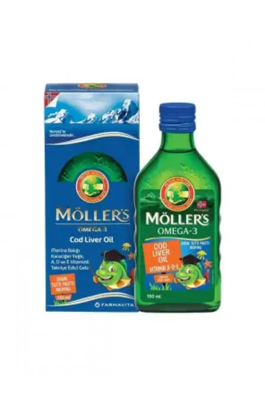 Möllers Omega-3 Cod Liver Oil Tutti Frutti Balık Yağı 150 ml