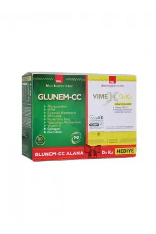 Msl Glunem-CC 60 Tablet ( Vimex D3K2 20ml Hediye )